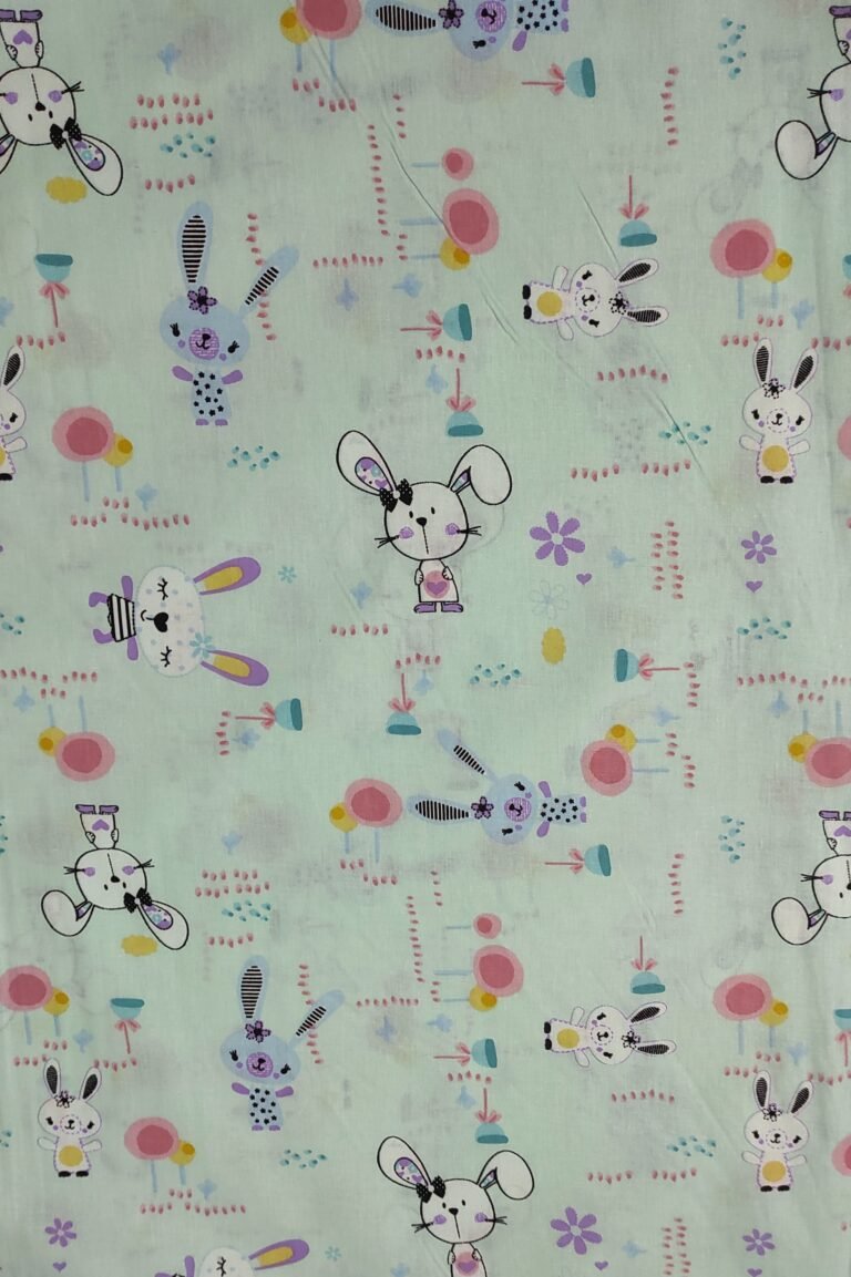 Posteljno platno zeka Mint podloga