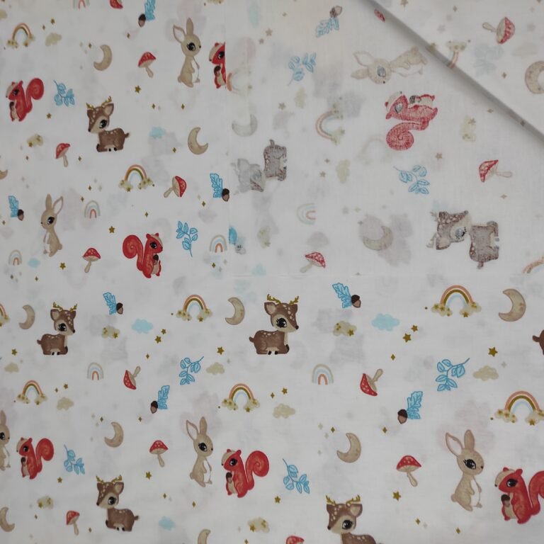 Posteljno platno veverica red