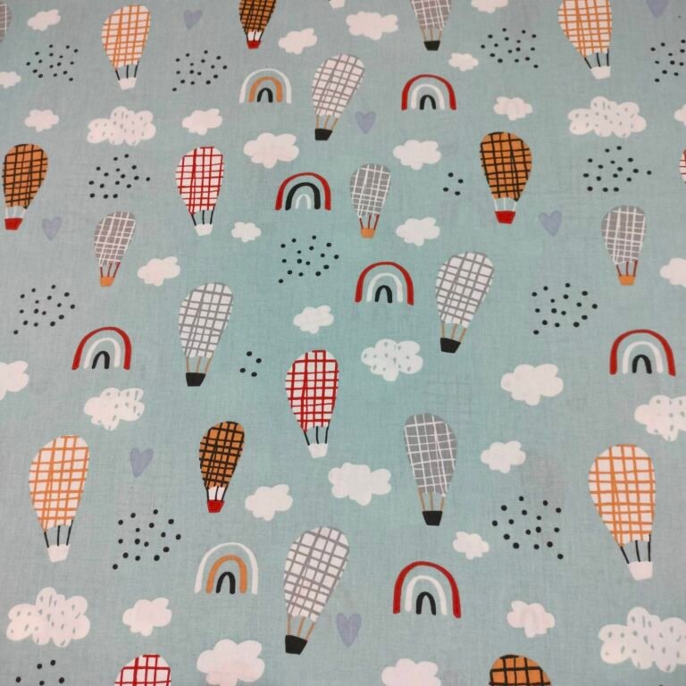 Posteljno platno - Mint podloga balon