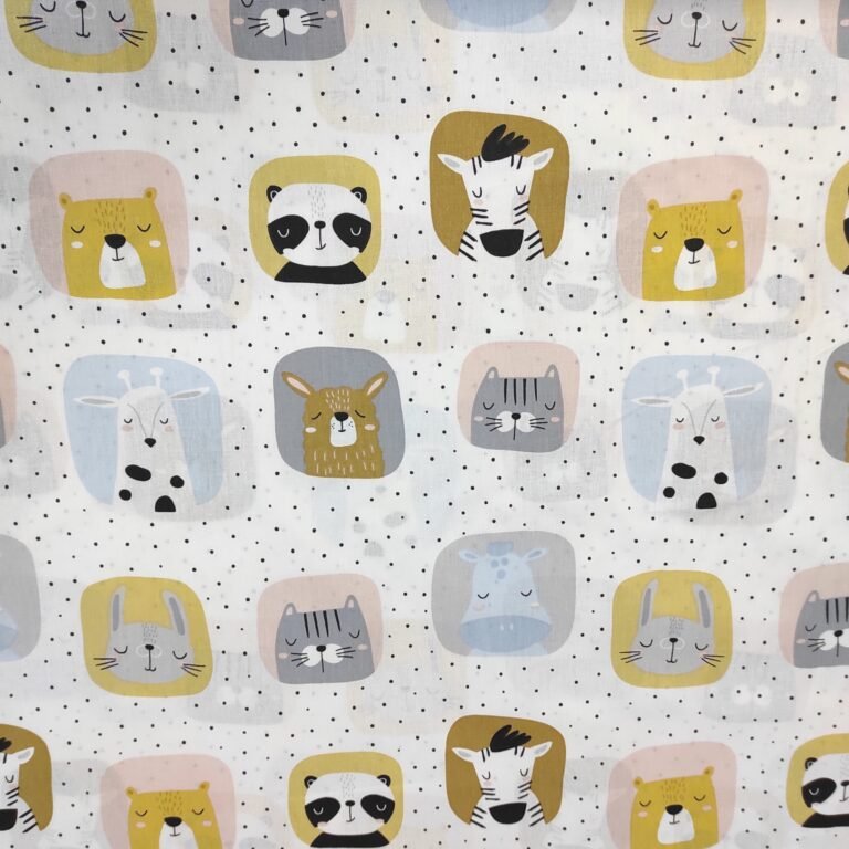 Posteljno platno - Zivotinje ram 1