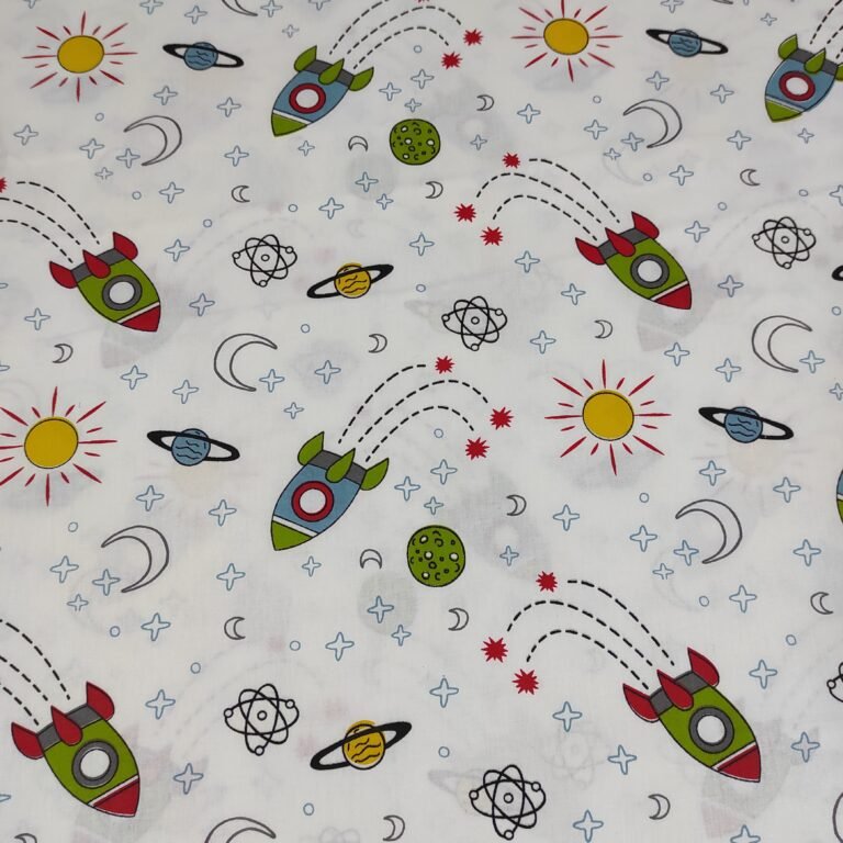 Posteljno platno - Beli svemir